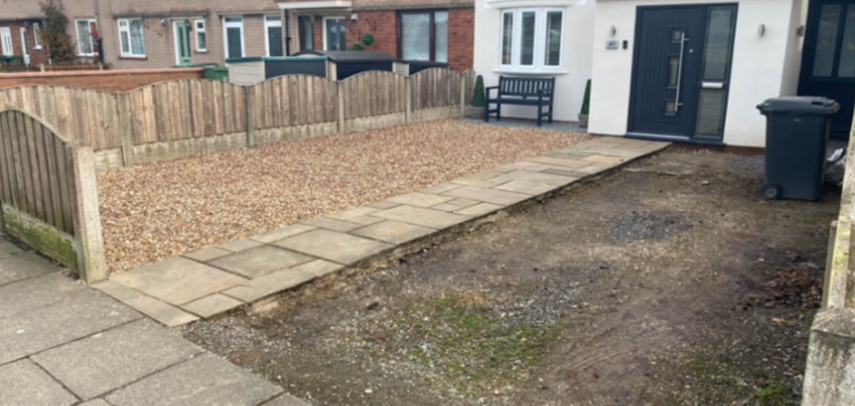 driveway before tarmac